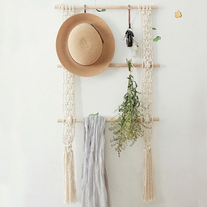 Support mural Macramé Éclatante Esprit Macramé