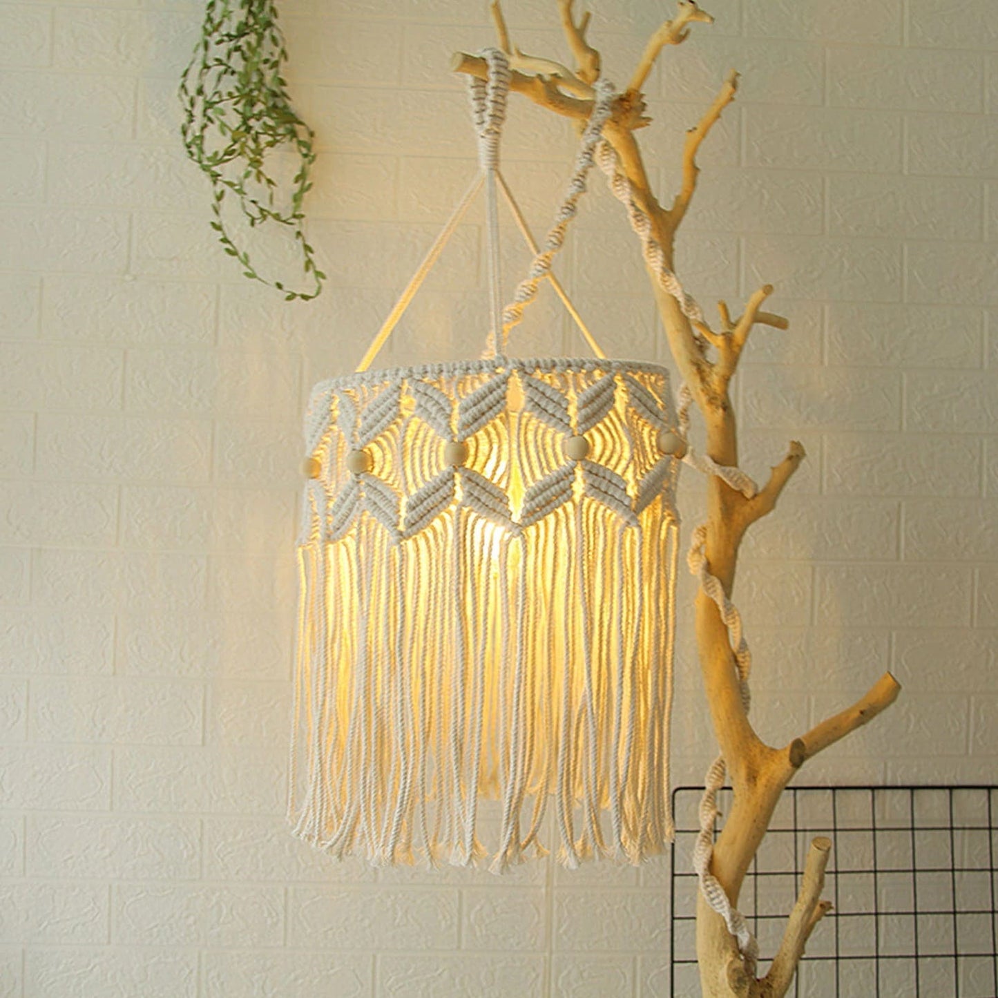 Suspension bohème Macramé Artisanale Esprit Macramé