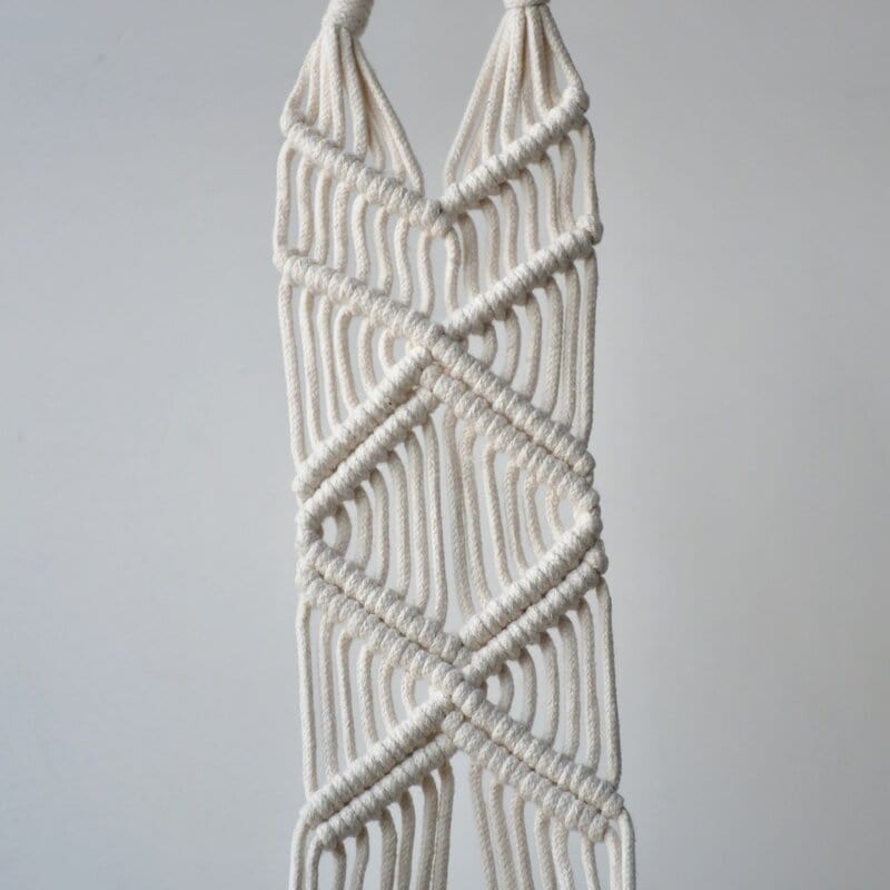 Suspension Fleur Macramé Éclatante Esprit Macramé