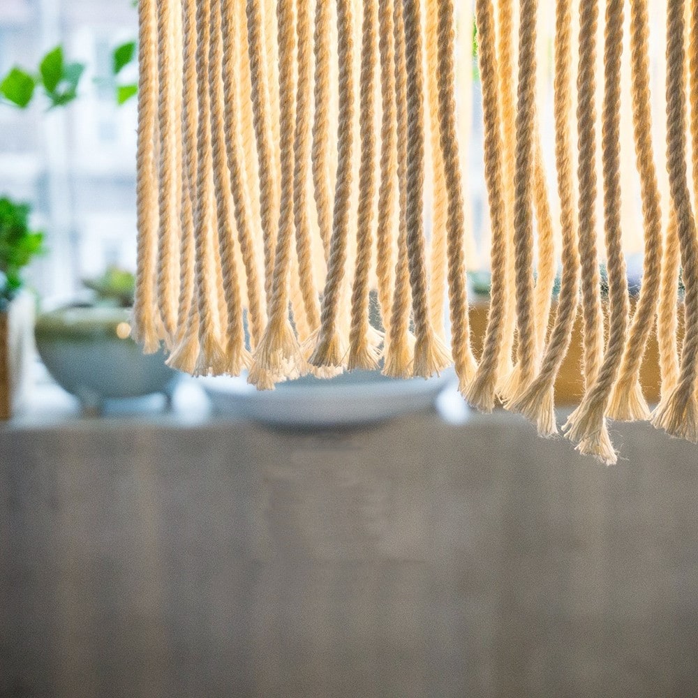 Suspension Lustre Macramé Élégance Esprit Macramé