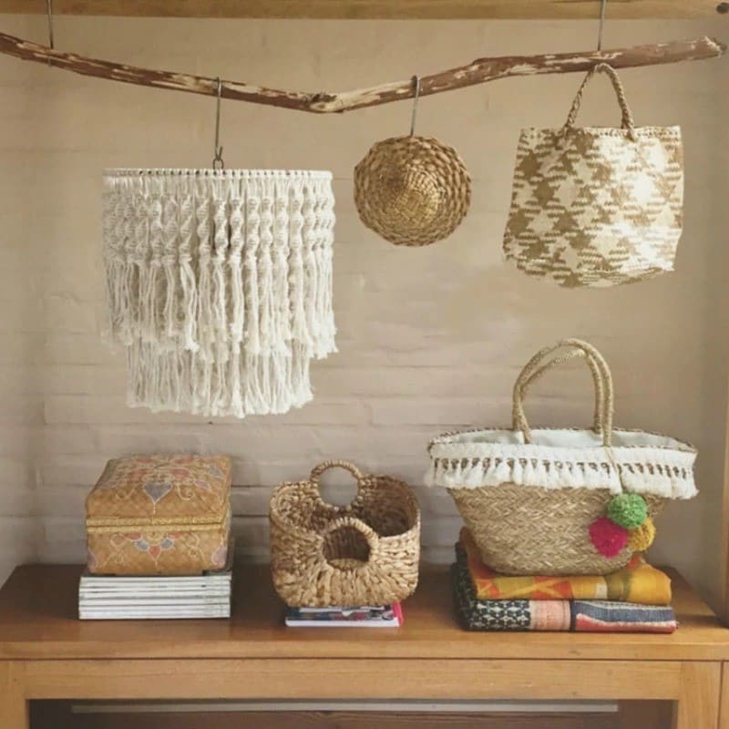 Suspension Lustre Macramé Élégance Esprit Macramé