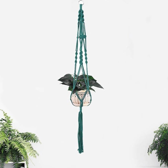 Suspension Macramé Colorée Chic Esprit Macramé