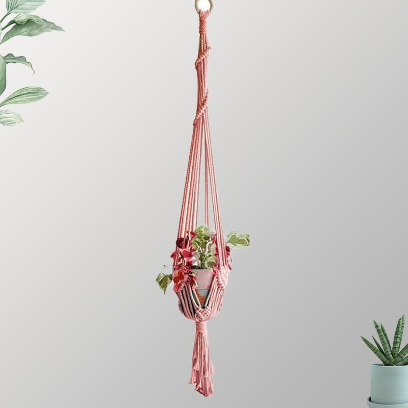 Suspension Macramé "Éclat Verde" Esprit Macramé