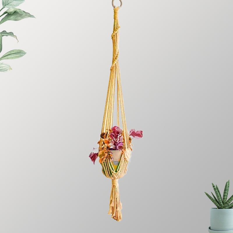 Suspension Macramé "Éclat Verde" Esprit Macramé