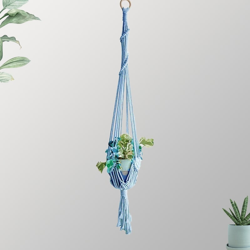Suspension Macramé "Éclat Verde" Esprit Macramé