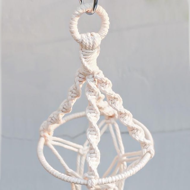 Suspension Macramé Éclatante pour Pots Esprit Macramé