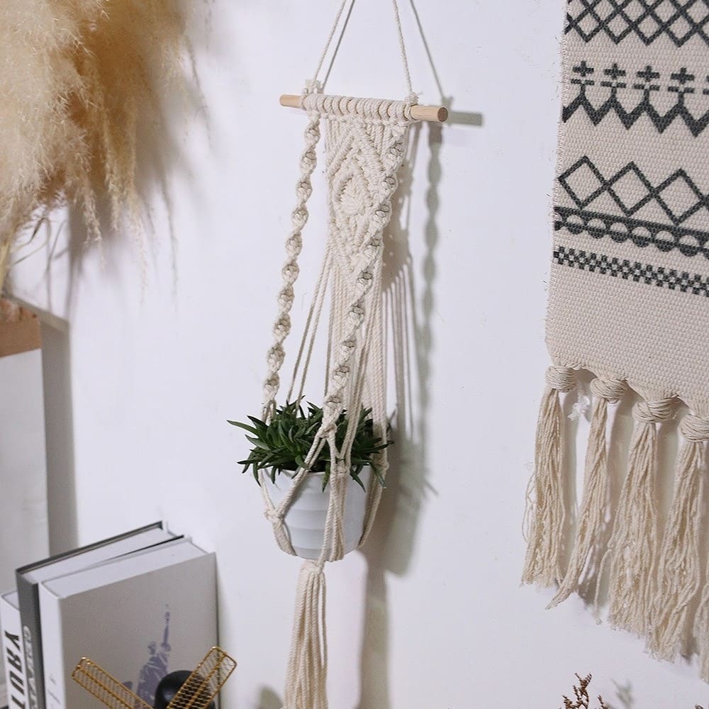 Suspension Macramé Élégance Esprit Macramé