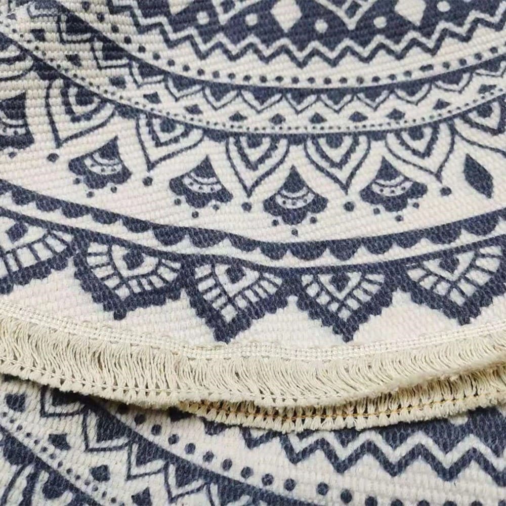 Tapis Macramé Rond Élégance Esprit Macramé