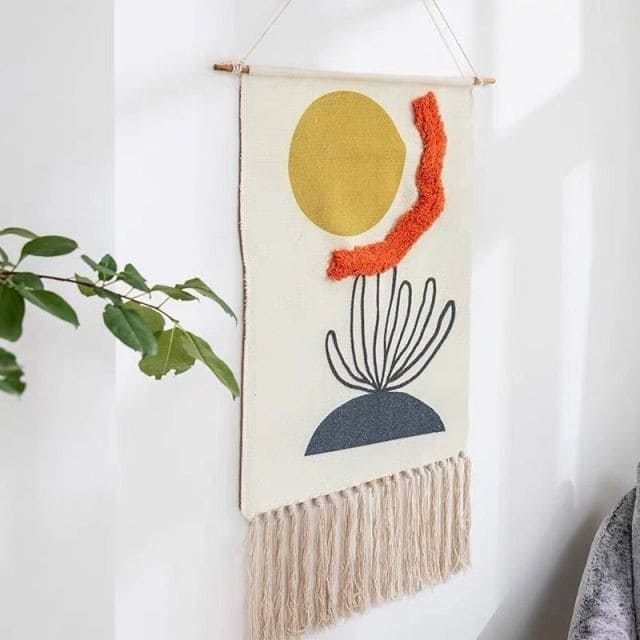 Tapisserie Murale Bohème en Macramé Élégant Esprit Macramé