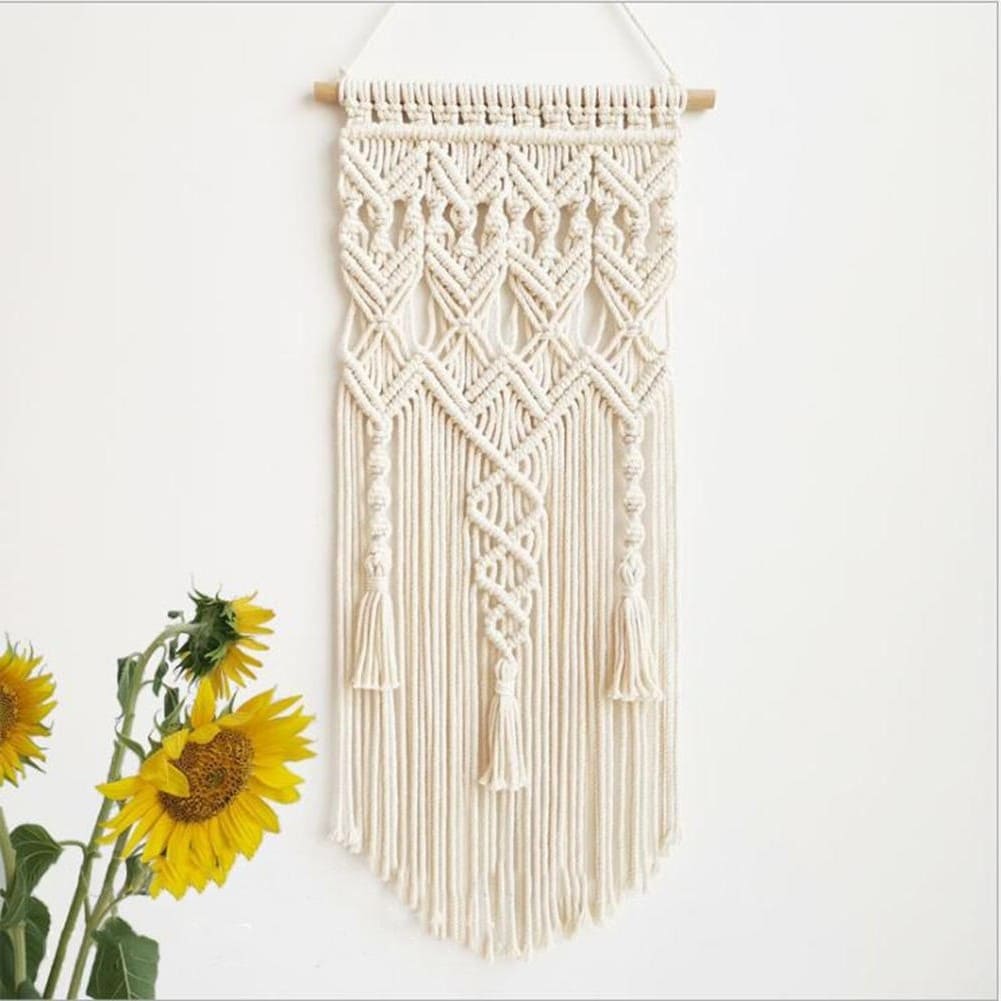 Tenture Murale en Macramé Élégante Esprit Macramé
