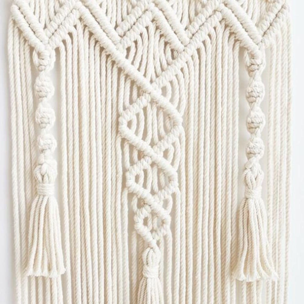 Tenture Murale en Macramé Élégante Esprit Macramé