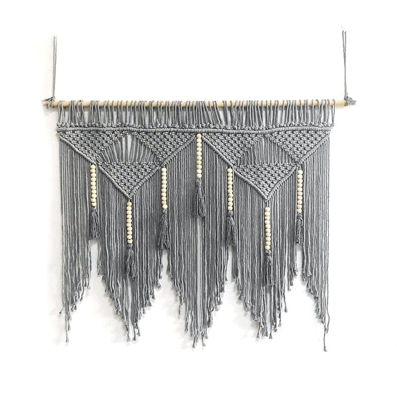 Tête de Lit Macramé Chic en Coton et Corde Naturelle Esprit Macramé