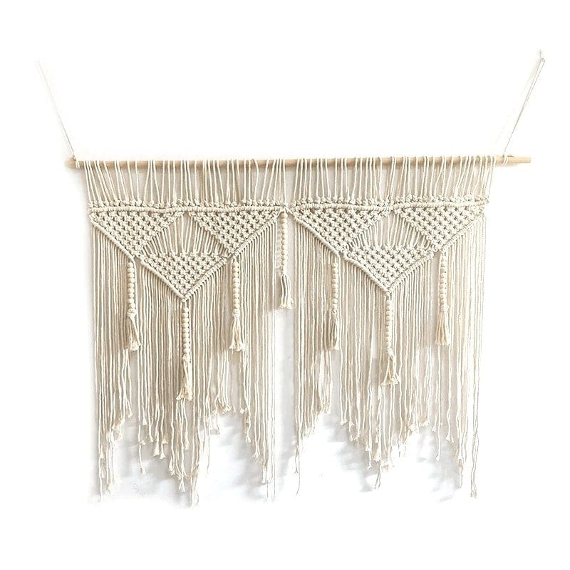 Tête de Lit Macramé Chic en Coton et Corde Naturelle Esprit Macramé