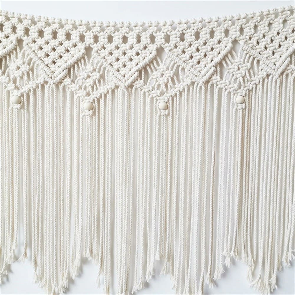 Tête de Lit Murale en Macramé Élégance Artisanale Esprit Macramé