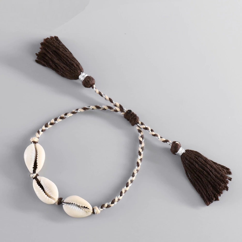 Bracelet Macramé Océane avec Coquillage Esprit Macramé