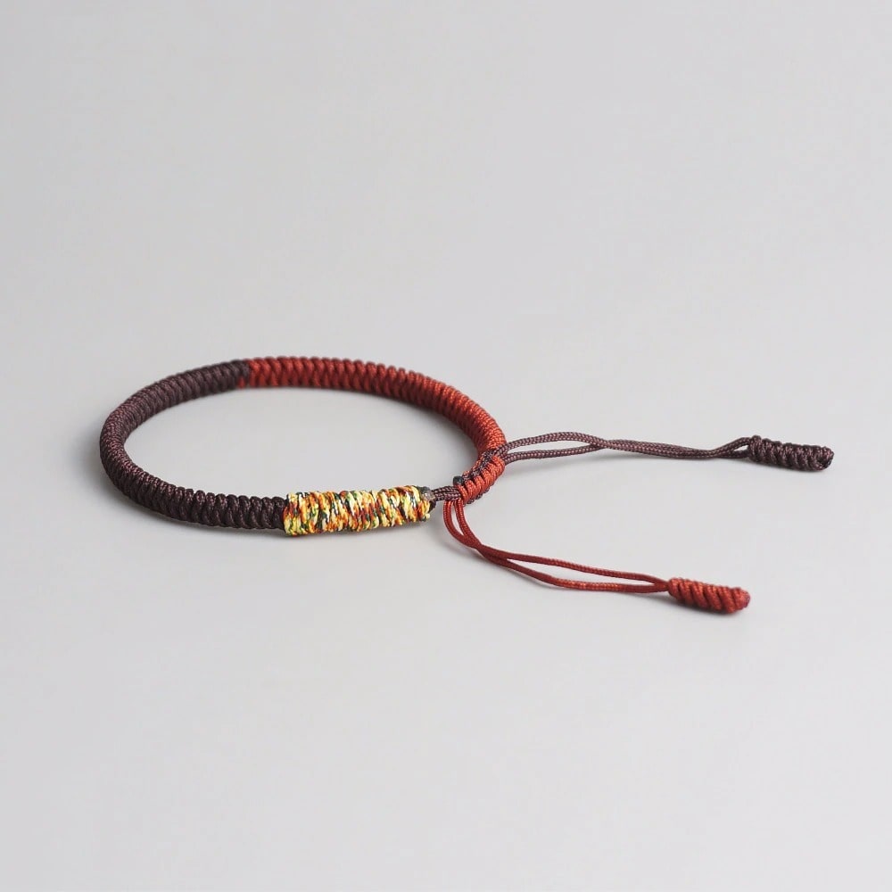 Bracelet Macramé Tibétain Énergétique Esprit Macramé