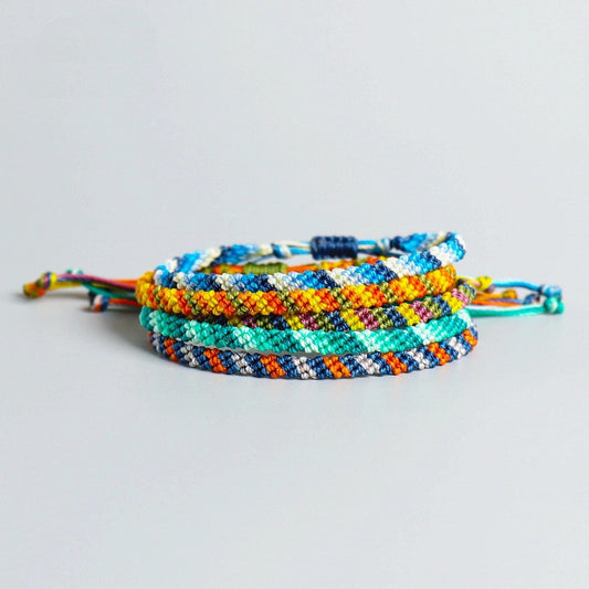 Bracelet Macramé Trio Coloré Esprit Macramé