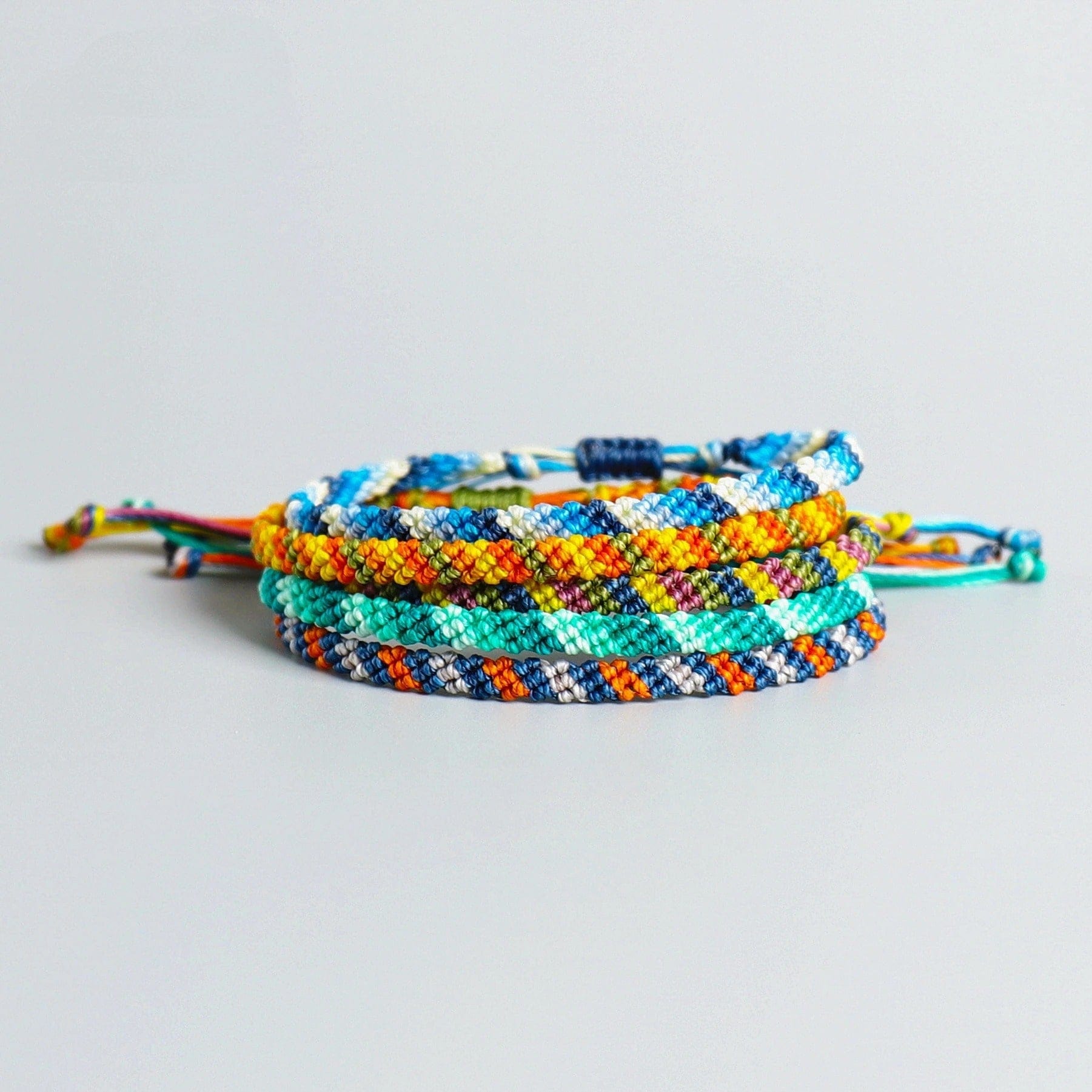 Bracelet Macramé Trio Coloré Esprit Macramé