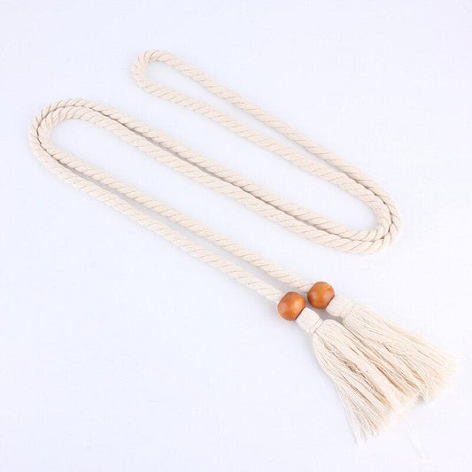 Ceinture en Macramé blanche Éléganza Esprit Macramé
