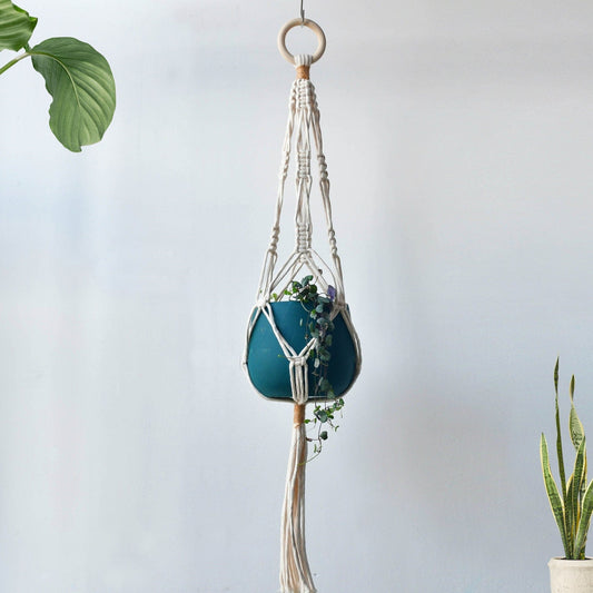 Cintre Macramé Chic pour Plantes Esprit Macramé