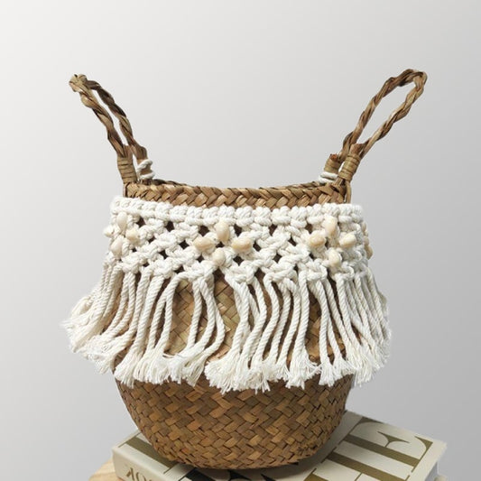 Corbeille Panier Macramé Élégance Esprit Macramé
