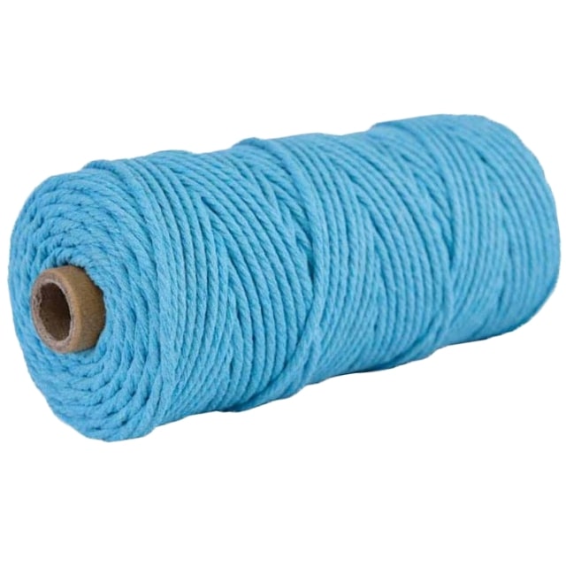 Corde Macramé Bleue 2 mm - 100 m Édition Exclusive Esprit Macramé