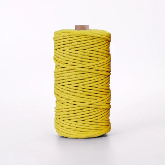 Corde Macramé Jaune 2 mm - Rouleau de 100 m Esprit Macramé