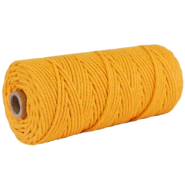 Corde Macramé Moutarde 2 mm - 100 m Élégance Artisanale Esprit Macramé