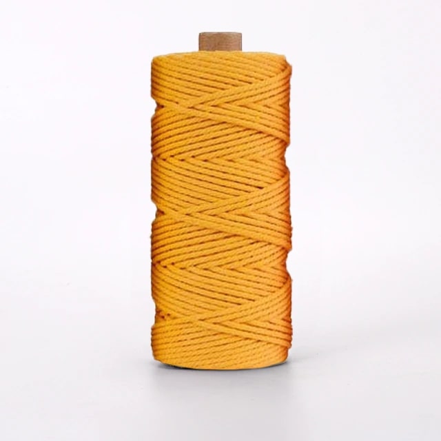 Corde Macramé Moutarde 2 mm - 100 m Élégance Artisanale Esprit Macramé