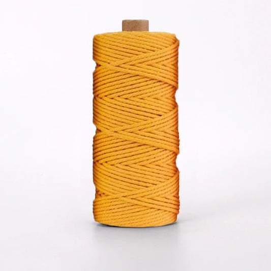 Corde Macramé Moutarde 2 mm - 100 m Élégance Artisanale Esprit Macramé