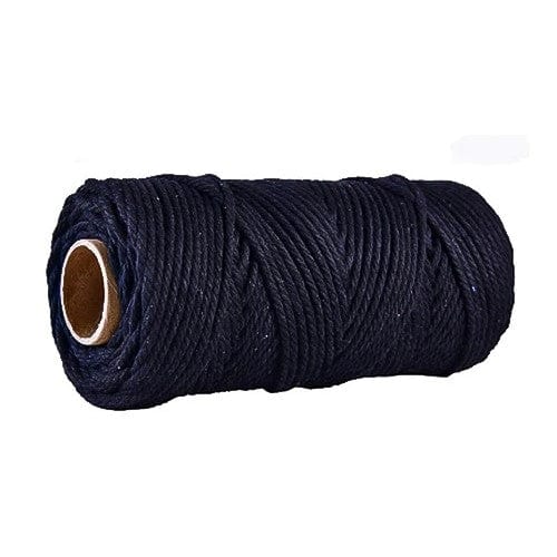 Corde Macramé Noire 2mm – Bobine de 100m Esprit Macramé