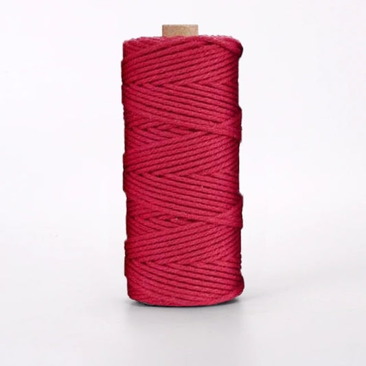 Corde Macramé Premium 2 mm Rouge - 100m Esprit Macramé