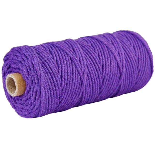 Corde Macramé Violet 2 mm - 100 m de Style Esprit Macramé