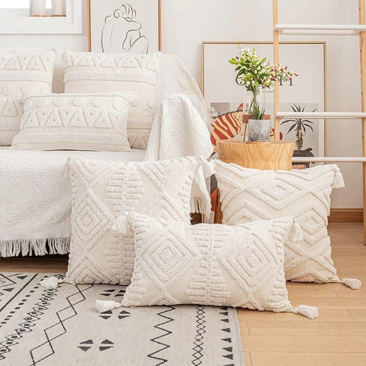 Coussin Déco Bohème en Macramé Chic Esprit Macramé