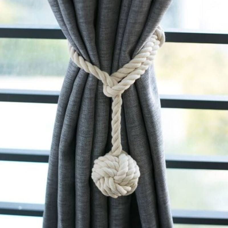 Embrasse Corde Élégante pour Rideau Esprit Macramé