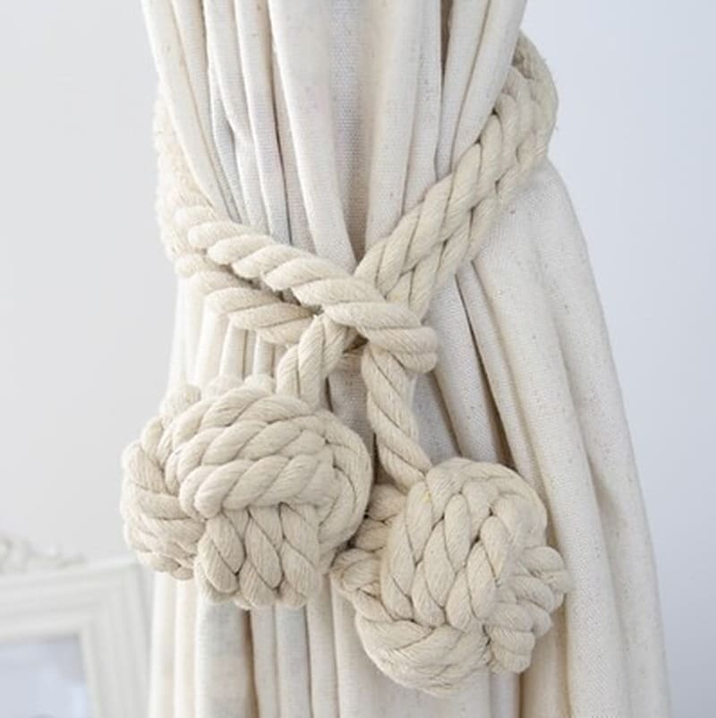 Embrasse Corde Élégante pour Rideau Esprit Macramé