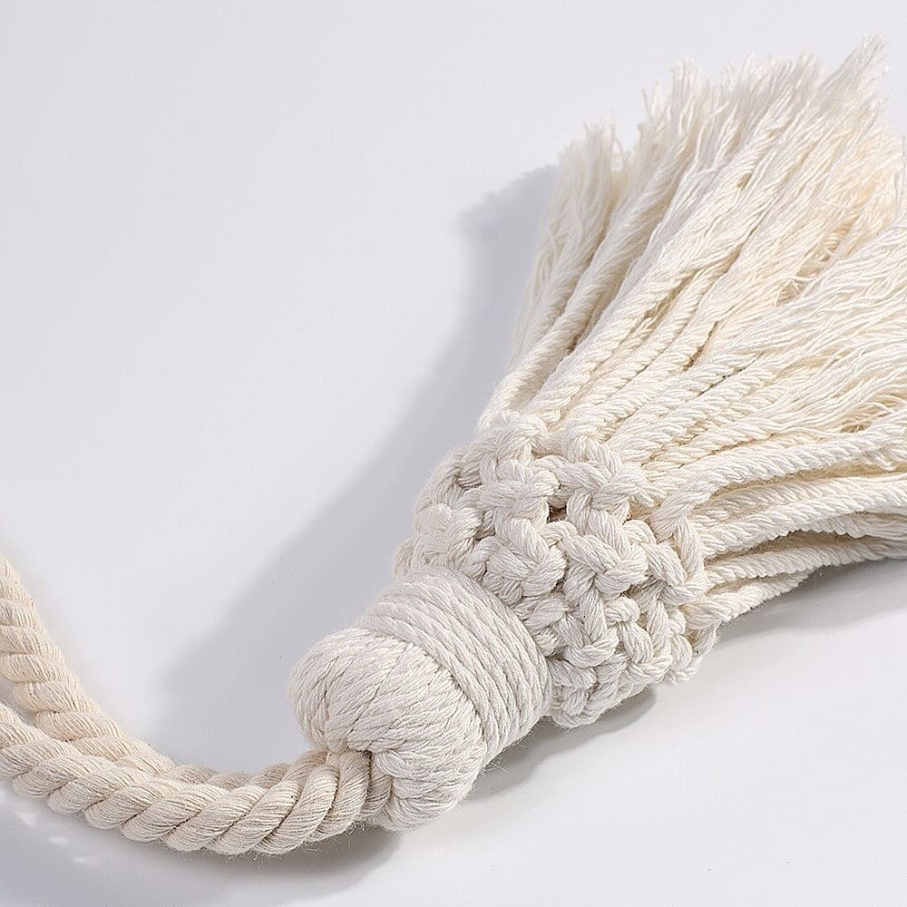 Embrasse de Rideau Bohème en Macramé Élégant Esprit Macramé