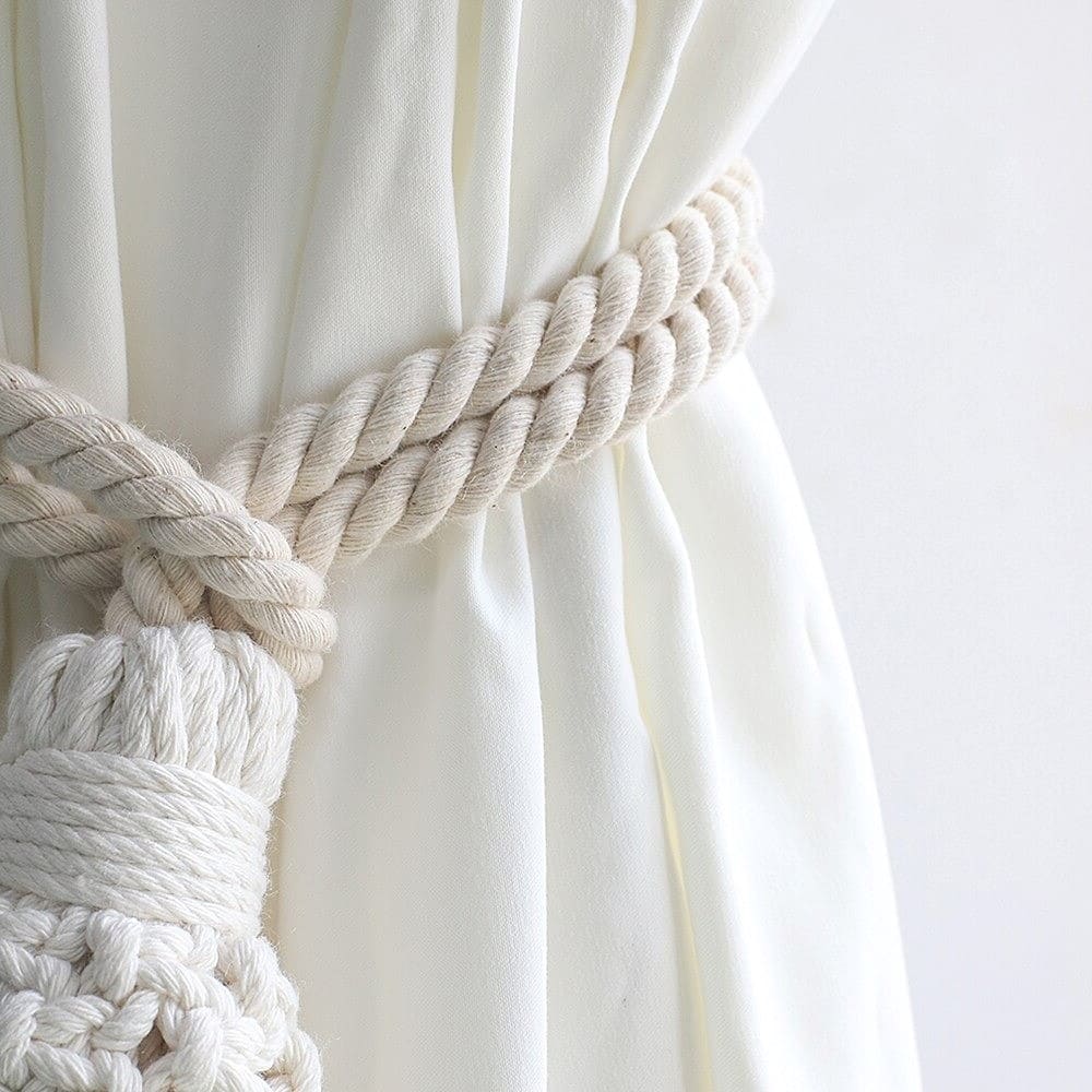 Embrasse de Rideau Bohème en Macramé Élégant Esprit Macramé