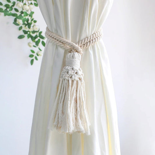 Embrasse de Rideau Bohème en Macramé Élégant Esprit Macramé