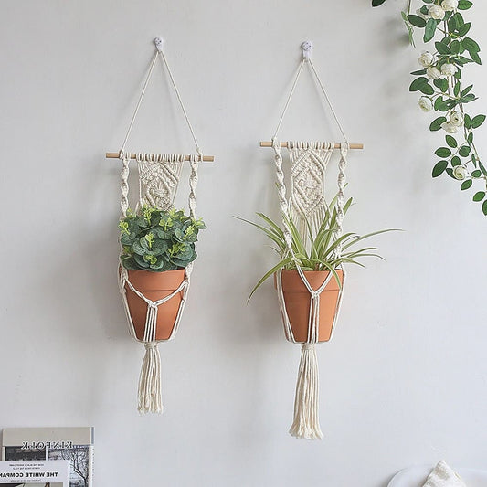 Ensemble de 2 suspensions Macramé Chic & Nature Esprit Macramé