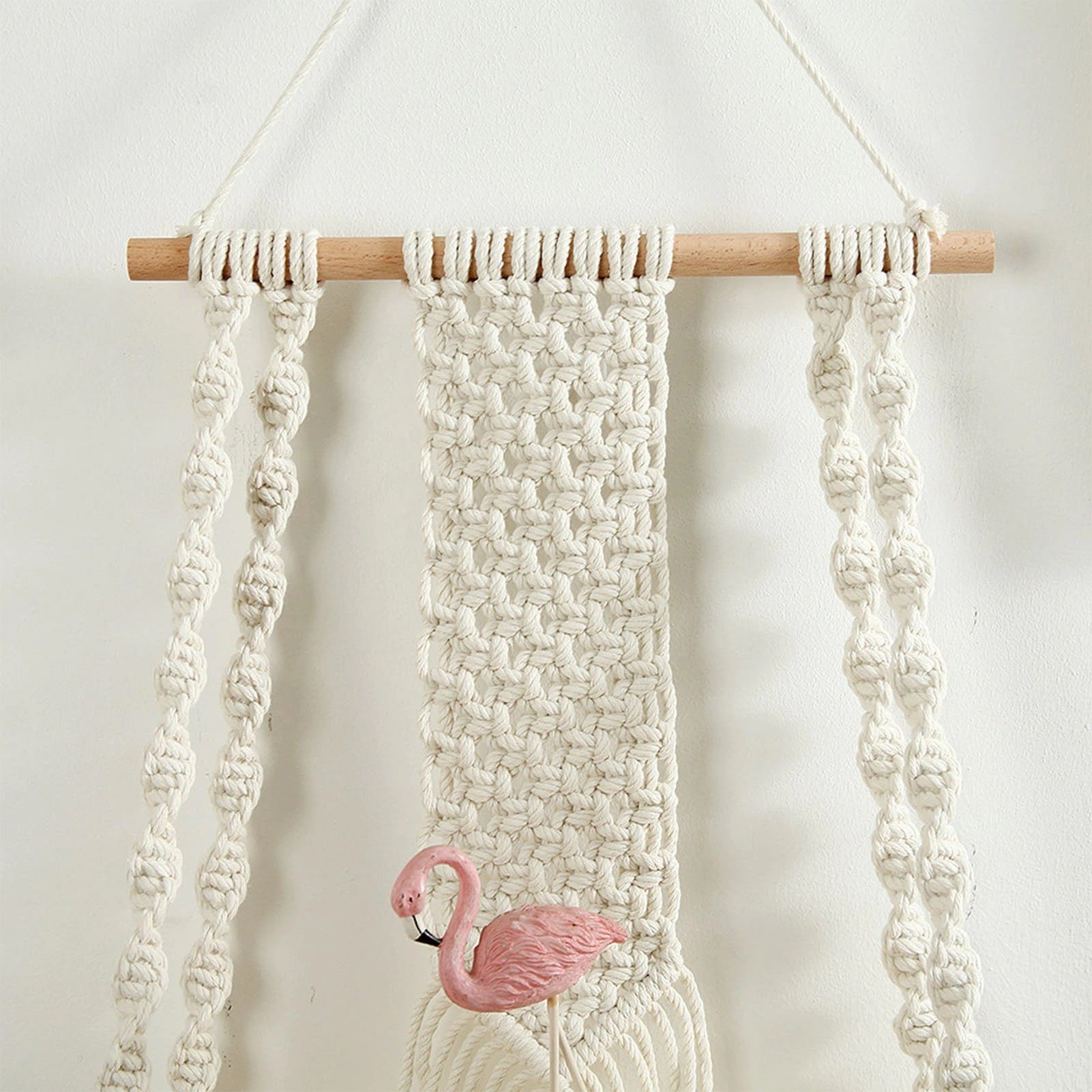 Étagère Macramé Chic avec Frange Esprit Macramé