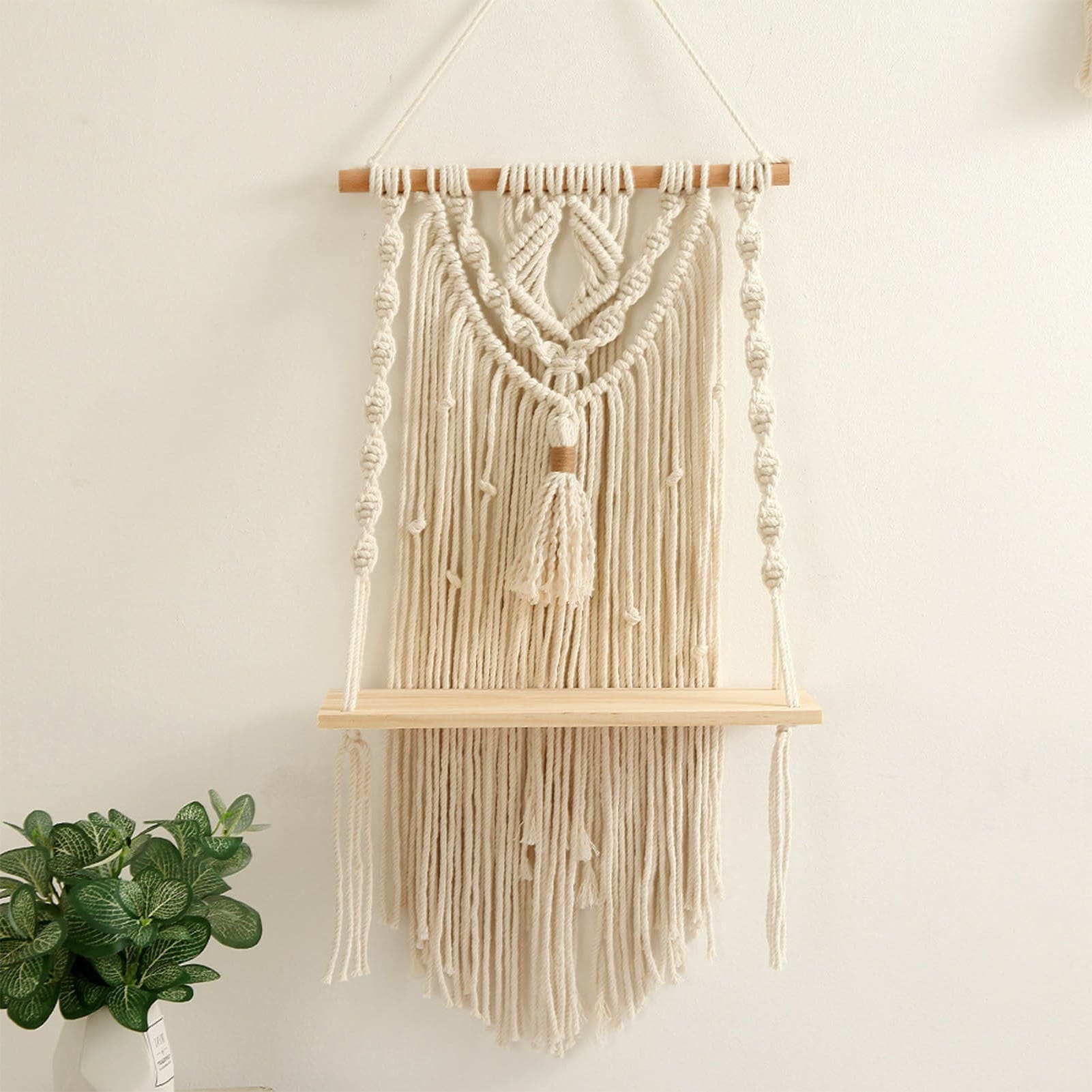 Étagère Macramé Pompon Chic Esprit Macramé