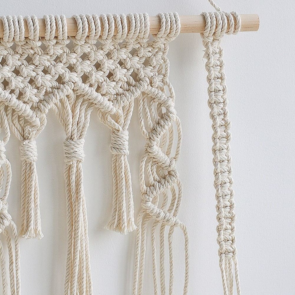 Étagère Murale Bohème en Macramé Chic Esprit Macramé