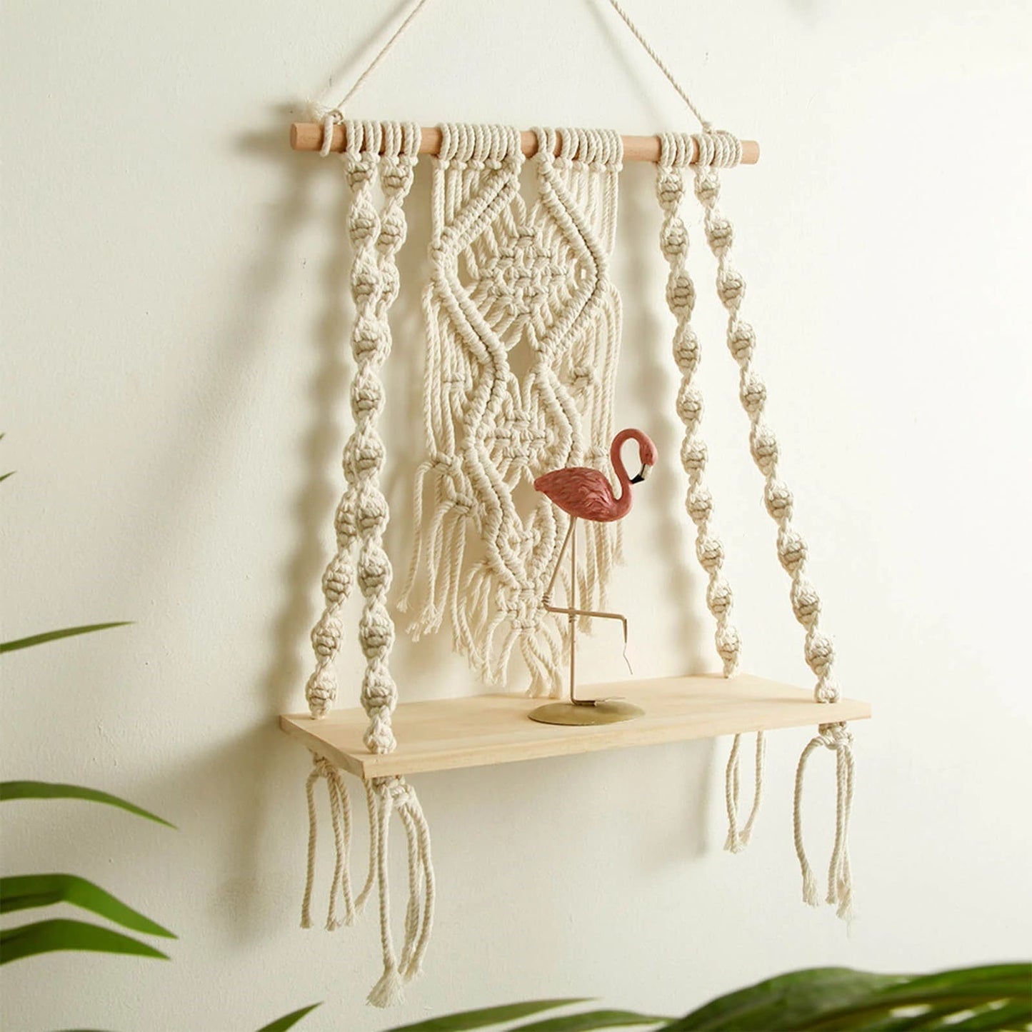 Étagère Murale Macramé Chic Esprit Macramé