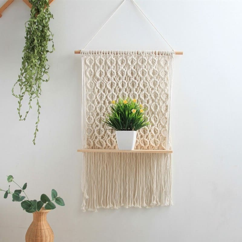 Étagères en Macramé Élégantes Esprit Macramé