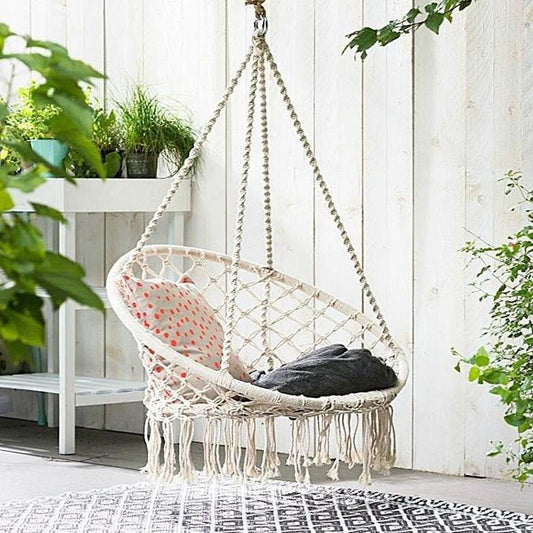 Fauteuil Suspendu Macramé Chic Esprit Macramé