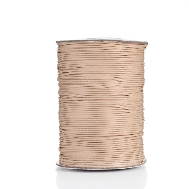 Fil ciré Linhasita beige 1mm - Rouleau de 20m Esprit Macramé