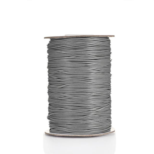 Fil ciré Linhasita gris 2mm - La qualité sur 20m Esprit Macramé