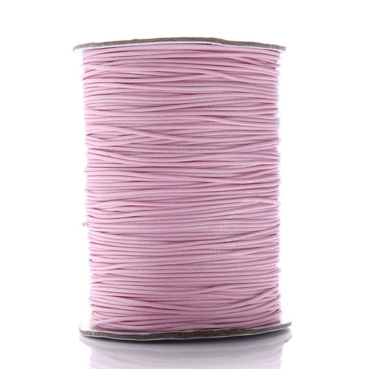 Fil ciré Linhasita rose 2mm - Mètre Magique 20m Esprit Macramé