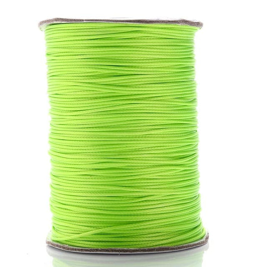 Fil ciré Linhasita vert 2mm - Rouleau de 20m Esprit Macramé